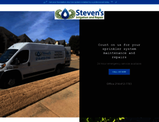 stevensirrigationandrepair.com screenshot