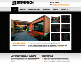 stevensonbuilding.co.nz screenshot