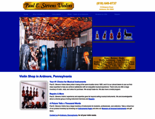 stevensviolins.com screenshot