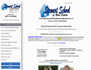 stewartrealestateschool.com screenshot