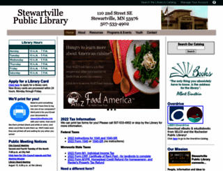 stewartvillelibrary.org screenshot