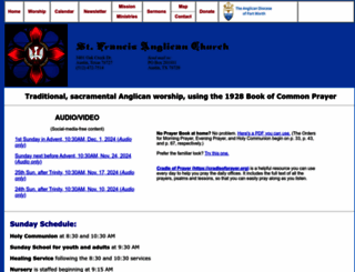 stfrancisaustin.org screenshot