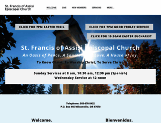 stfranciswilsonville.org screenshot