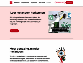 stichtingmelanoom.nl screenshot