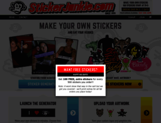 stickerjunkie.com screenshot