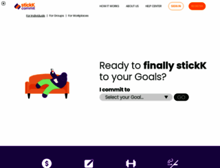 stickk.com screenshot