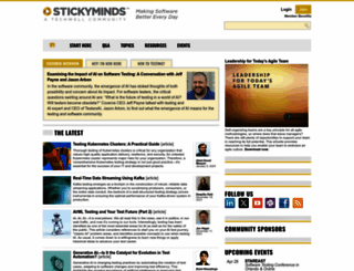 stickyminds.com screenshot
