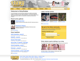 stickyrubber.com screenshot