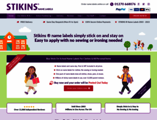 stikins.co.uk screenshot