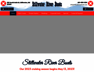 stillwaterriverboats.com screenshot