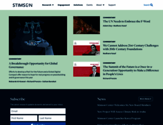 stimson.org screenshot