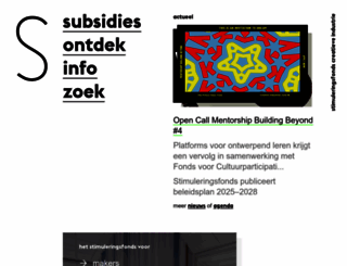 stimuleringsfonds.nl screenshot