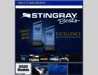 stingraypowerboats.com screenshot