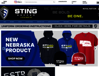 stingsoccerstore.com screenshot