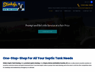stinkyssepticcleaning.com screenshot