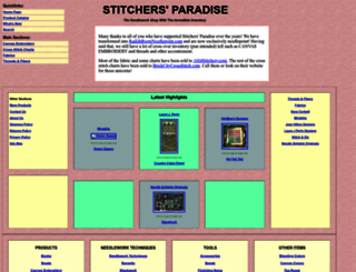 stitchers-paradise.com screenshot