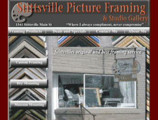 stittsvillepictureframing.com screenshot