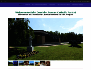 stjoachimparish.net screenshot