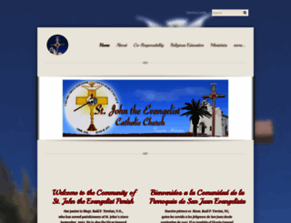 stjohnevangelisttucson.org screenshot