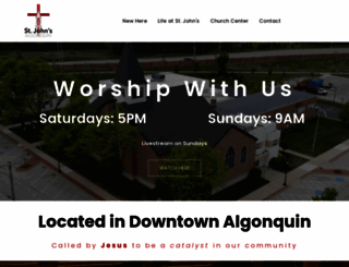 stjohnsalgonquin.org screenshot