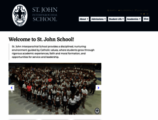 stjohnschool.org screenshot