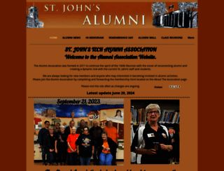 stjohnshighalumni.com screenshot