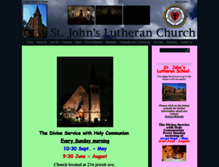 stjohnslutheransi.org screenshot