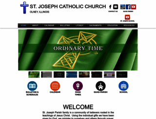 stjosephchurcholney.com screenshot