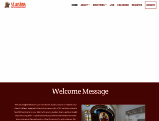 stjustina.org screenshot