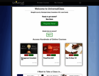 stlouiscountymo.universalclass.com screenshot