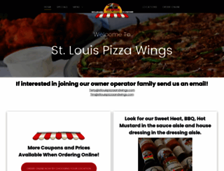 stlouispizzaandwings.com screenshot