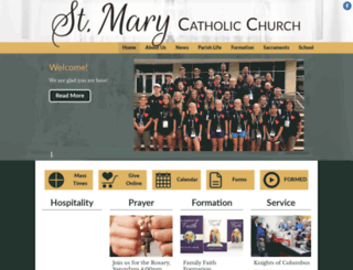 stmaryguthrie.com screenshot