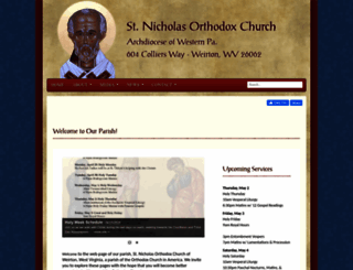stnicholasweirton.org screenshot