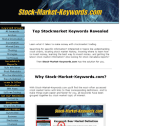 stock-market-keywords.com screenshot