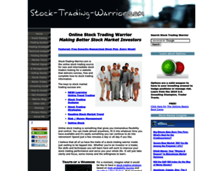 stock-trading-warrior.com screenshot