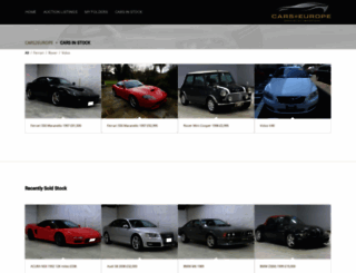 stock.cars2europe.com screenshot