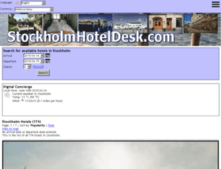stockholmhoteldesk.com screenshot