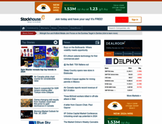 stockhouse.com screenshot