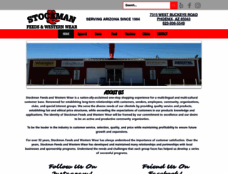 stockmanfeedswesternwear.com screenshot