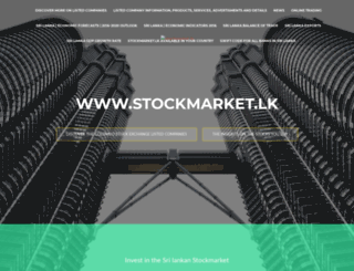 stockmarket.lk screenshot