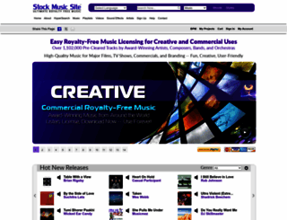 stockmusicsite.com screenshot