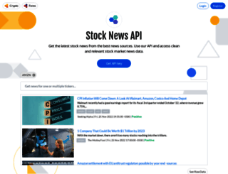 stocknewsapi.com screenshot