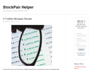 stockpairhelper.com screenshot