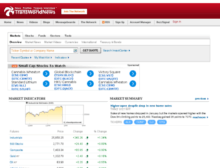 stockquotes.transworldnews.com screenshot