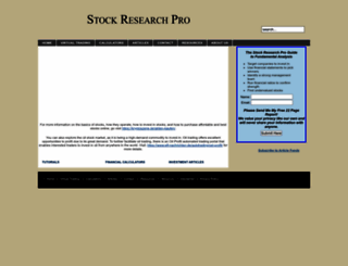 stockresearchpro.com screenshot