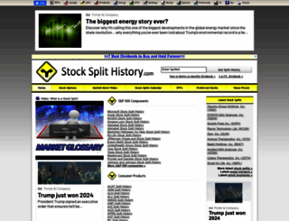 stocksplithistory.com screenshot