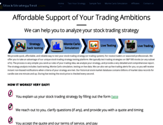 stockstrategytest.com screenshot