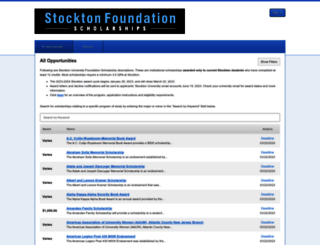 stockton.academicworks.com screenshot