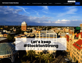 stocktonstrong.org screenshot