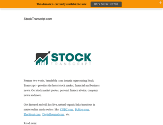 stocktranscript.com screenshot